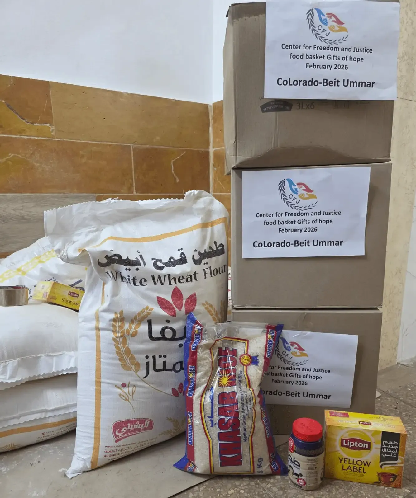 Ramadan food parcels prepared for distribution to families