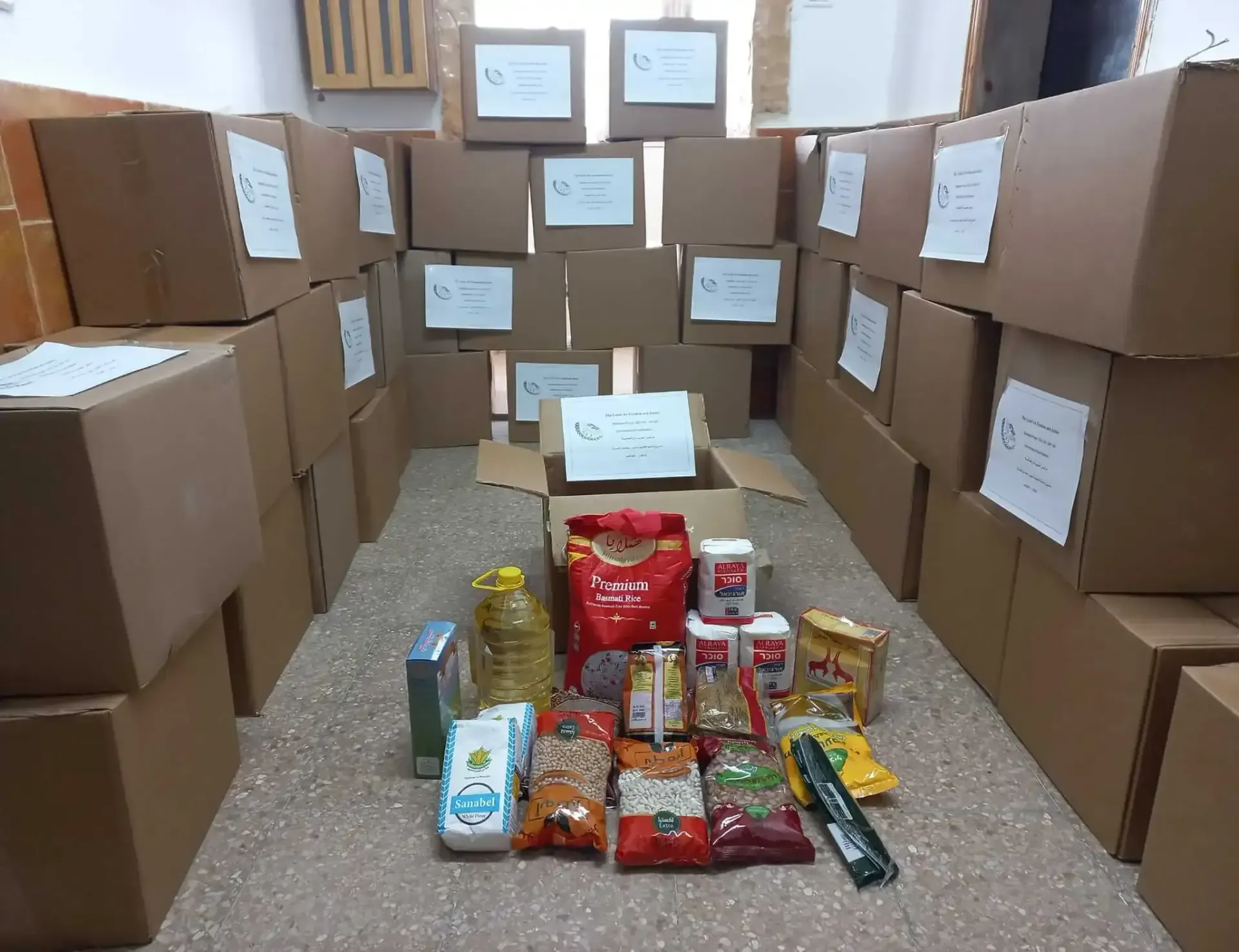 Families receiving Ramadan food parcels in 2024