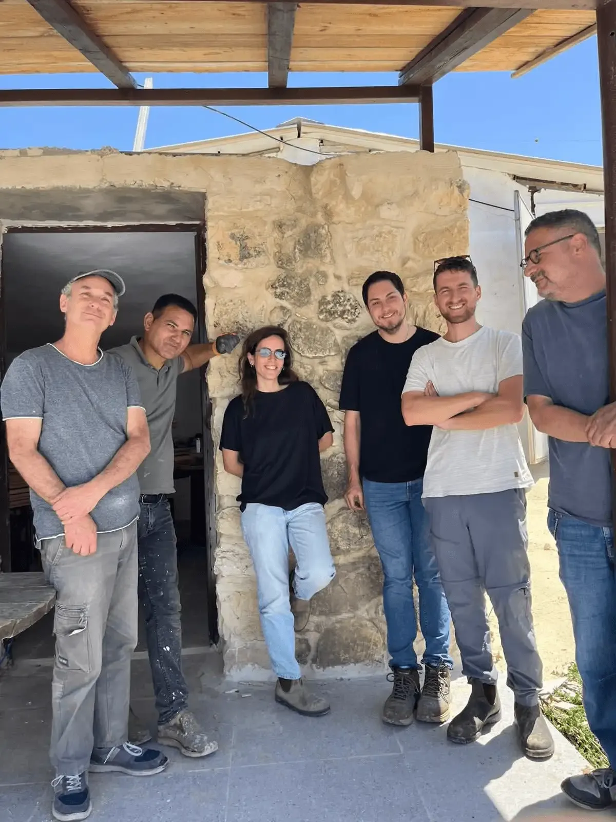 Volunteers at work in Beit Ummar