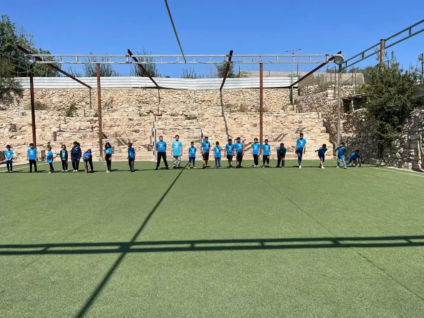 Arts activities at the camp