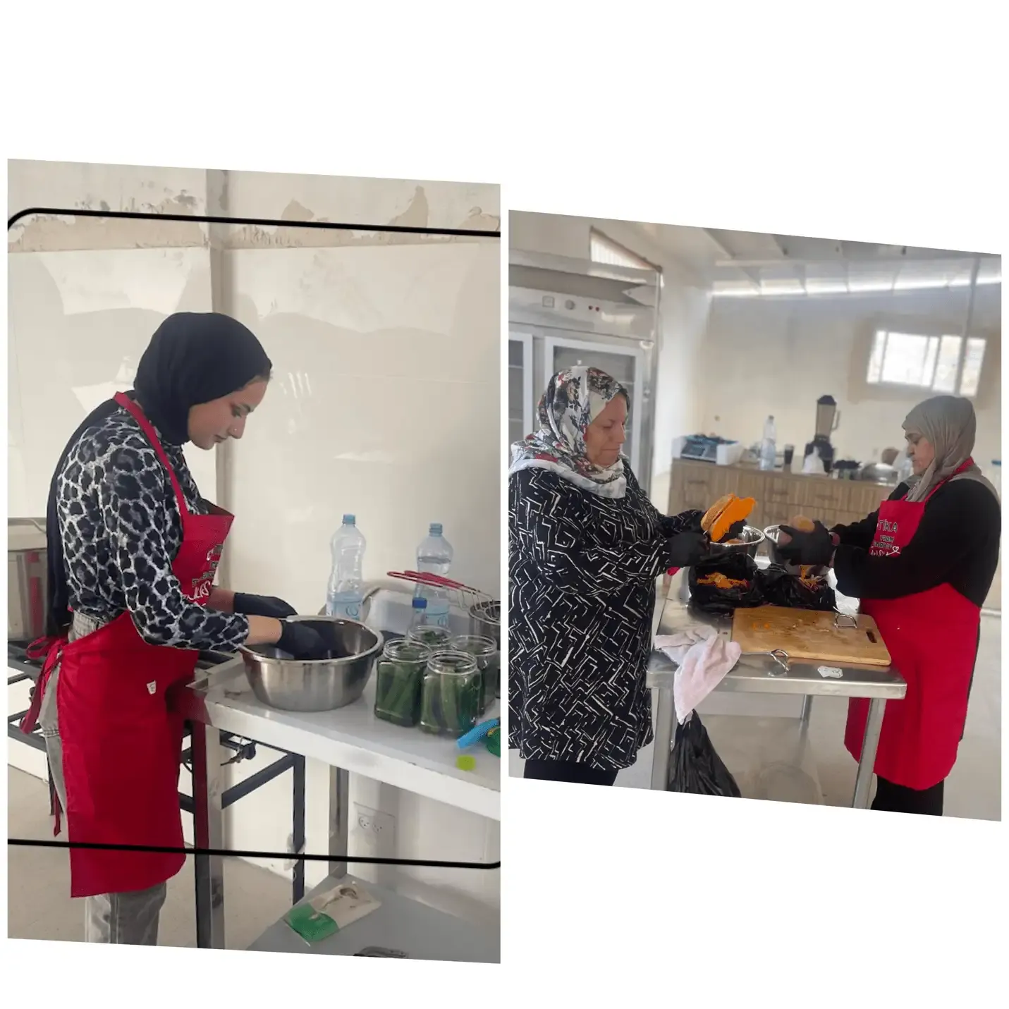 Women at the CFJ food production facility in Beit Ummar