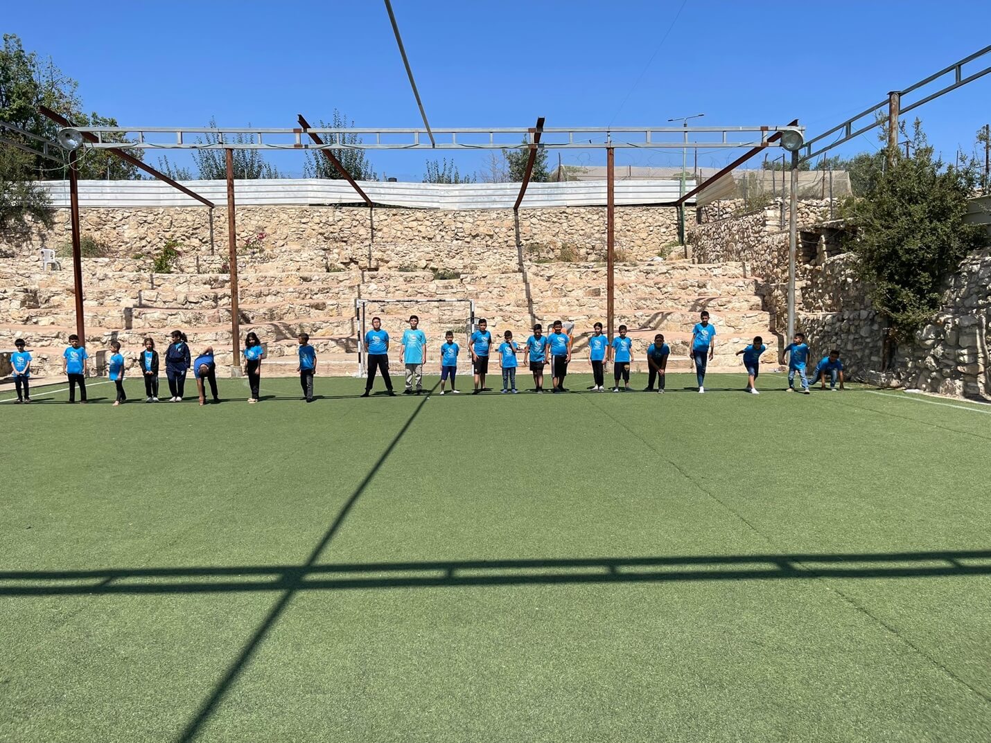 Arts activities at the camp